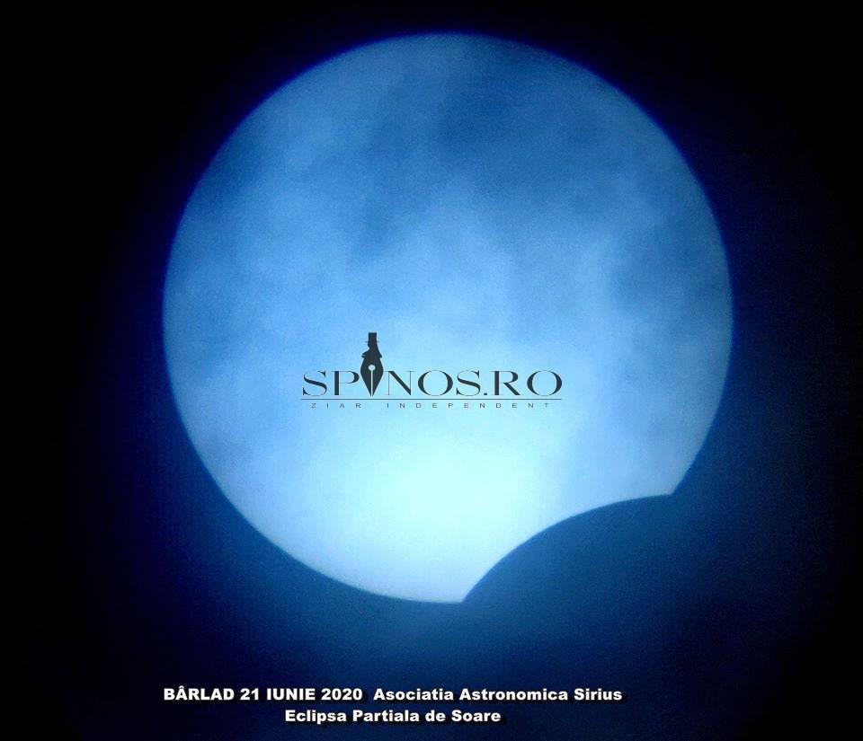 Proiectul AAS „Observarea eclipsei de Soare din 21 iunie 2020”, eclipsa soare Sirius Bârlad Eclipsa parțială de Soare luată ”în vizor” de A.A.Sirius