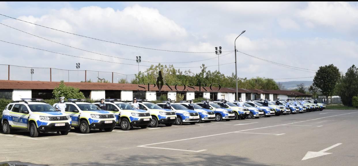 38 de autospeciale noi au intrat în dotarea Inspectoratului de Poliție