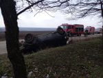 : Accident rutier în comuna Roșiești. Victimele au fost evacuate de participanții la trafic (Foto)
