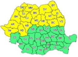 cod galben de vijelii și grindină în Moldova Meteo alert- cod galben de vijelii și grindină în Moldova